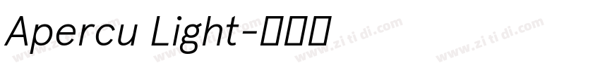 Apercu Light字体转换